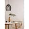 Hello Honey® Persephone Black Metal & Handwoven Rattan Ceiling Light